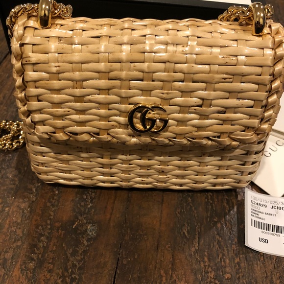 gucci straw bags